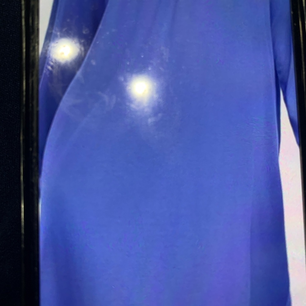 Postpartum Maternity Dress Gowns 2Pks NEW Size L Tear away Open back Blue/Purple